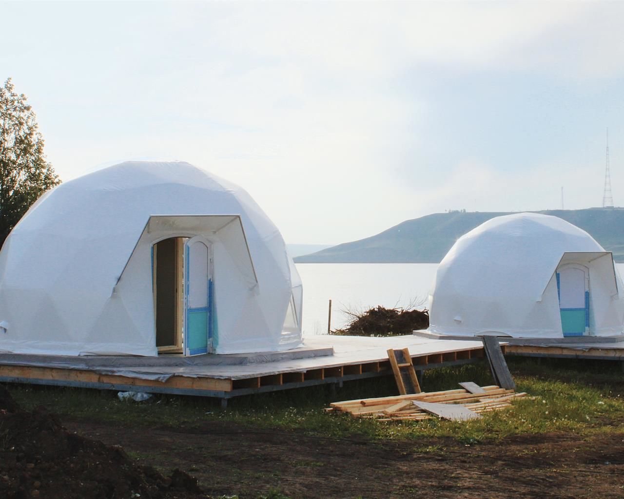 В Бугульминском районе строится купольный глэмпинг с панорамой на воду и горы