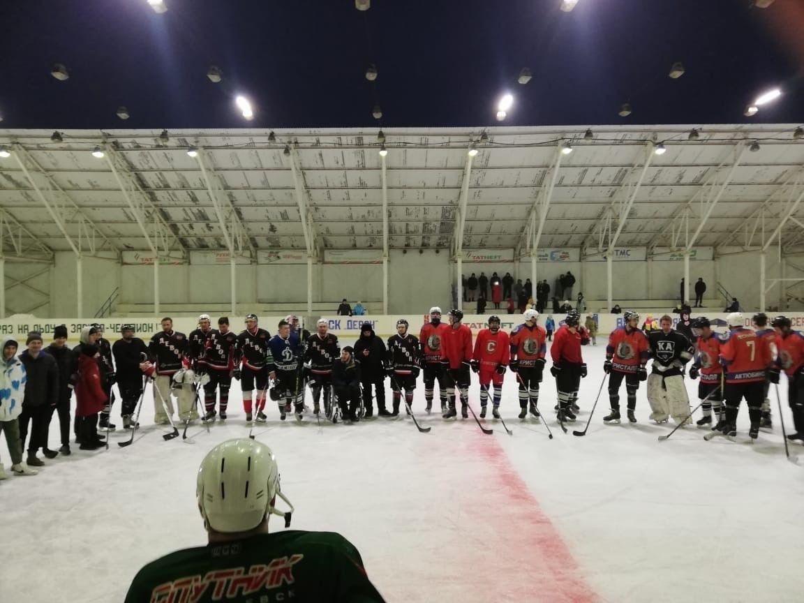 Турнир по хоккею памяти Марселя Каримова провели в Бугульминском районе
