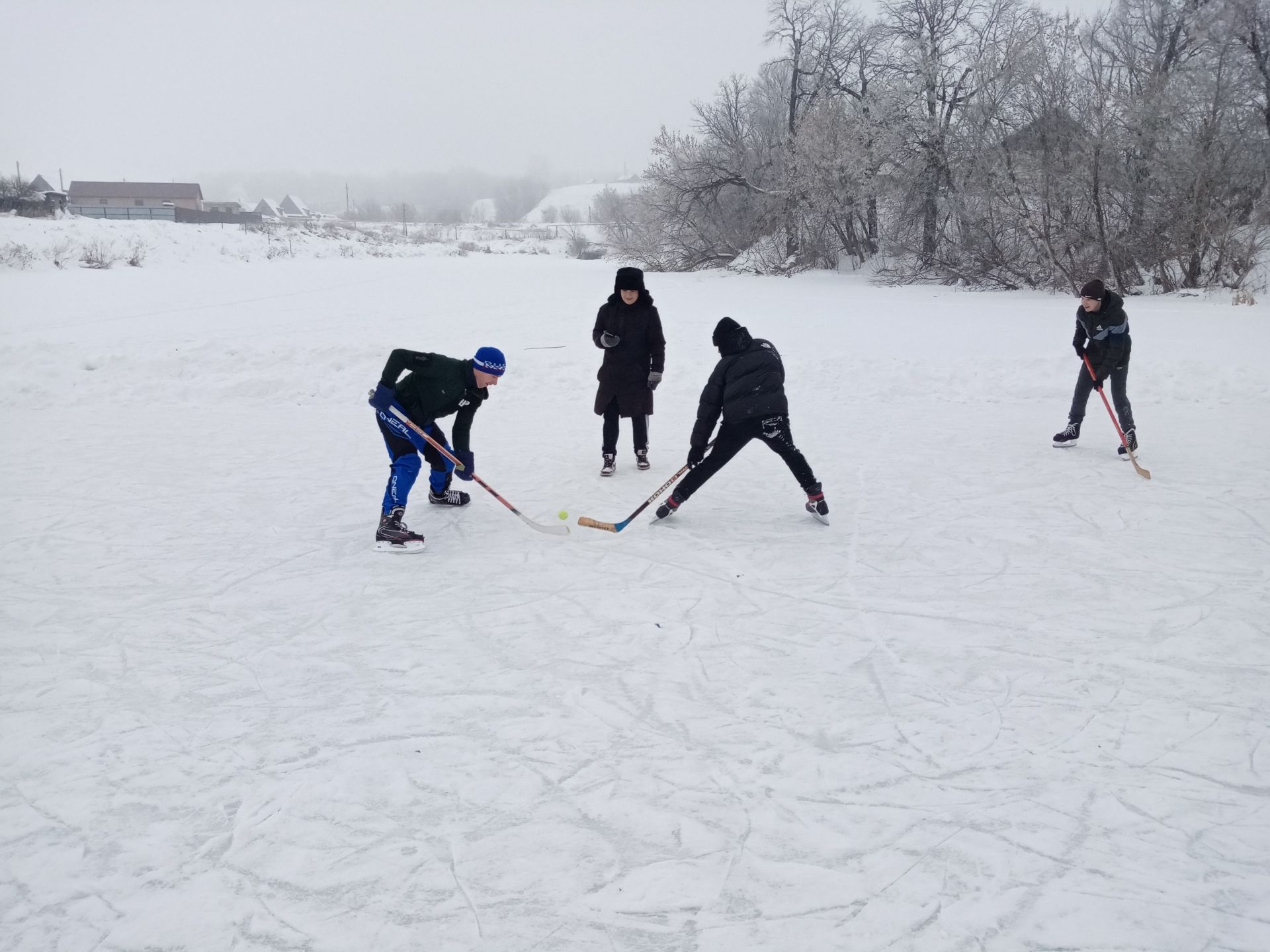 В Зеленой Роще прошёл турнир по хоккею с мячом среди юношей деревни