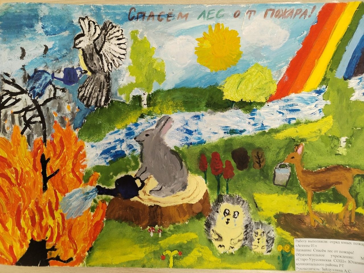 В Бугульме подвели итоги конкурса рисунков «Берегите лес от пожаров»