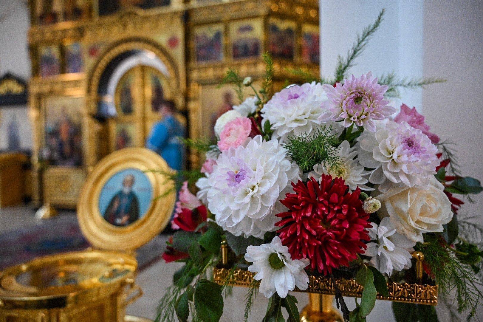 В праздник Успения Пресвятой Богородицы епископ Мефодий совершил Литургию в Казанско-Богородицком монастыре Бугульмы