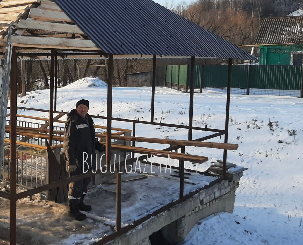 Под Бугульмой сельчане на собственные средства построили новую купель