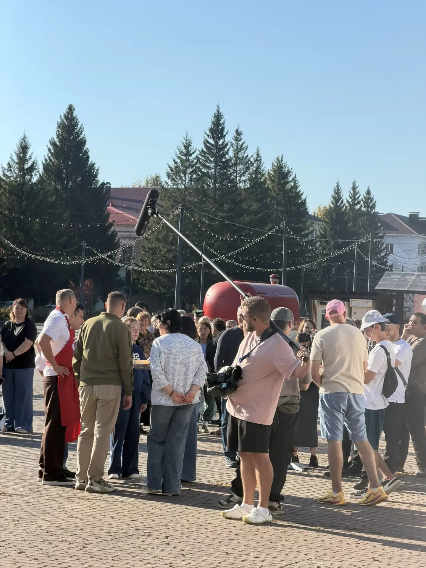 На центральной площади Бугульмы прошли съемки передачи Первого канала