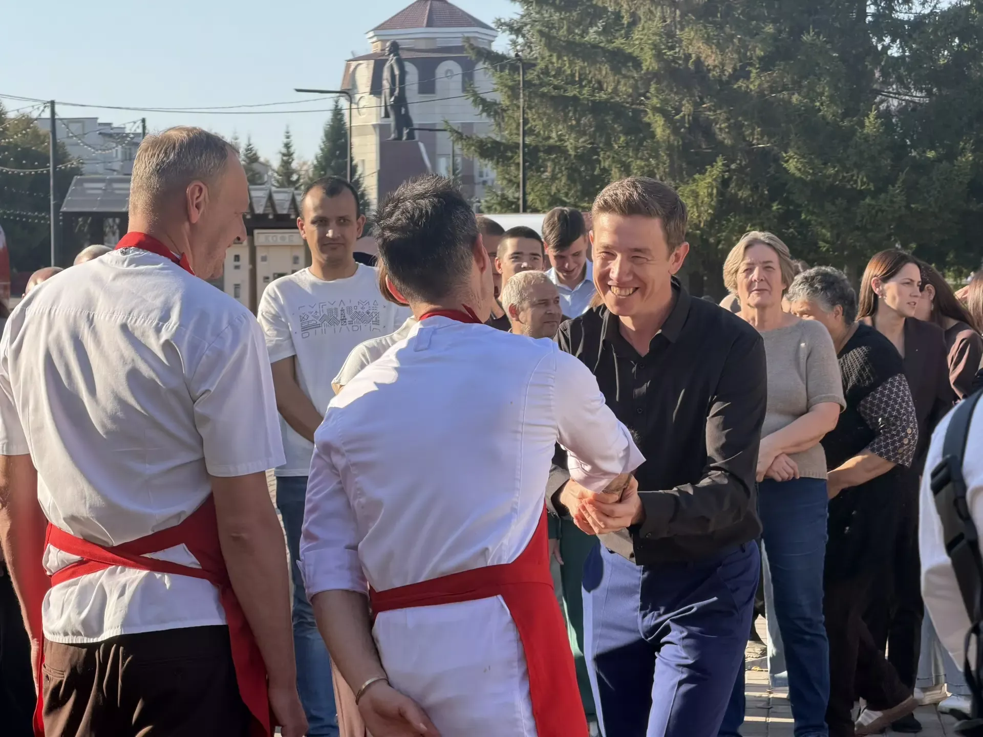 На центральной площади Бугульмы прошли съемки передачи Первого канала