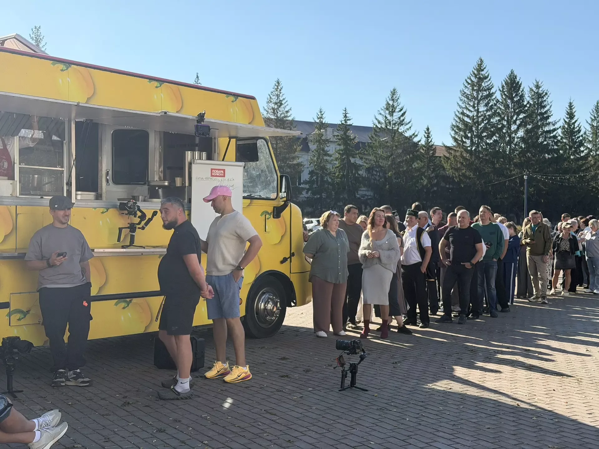 На центральной площади Бугульмы прошли съемки передачи Первого канала