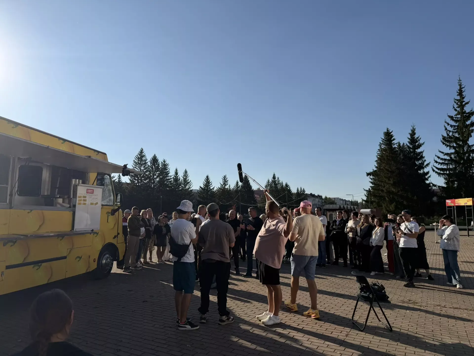 На центральной площади Бугульмы прошли съемки передачи Первого канала
