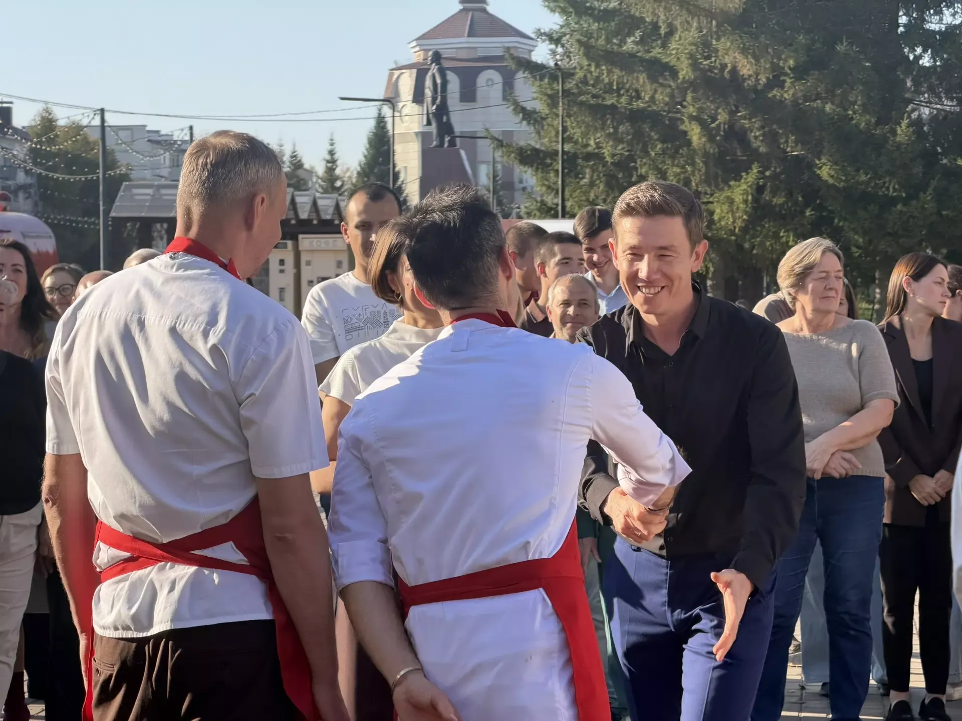 На центральной площади Бугульмы прошли съемки передачи Первого канала