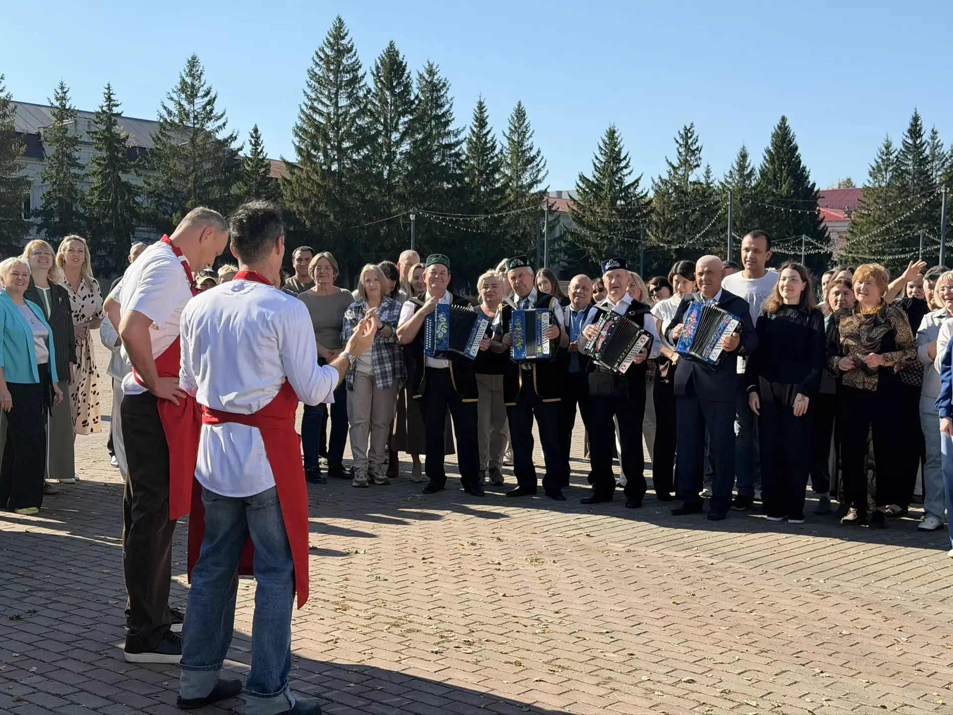 На центральной площади Бугульмы прошли съемки передачи Первого канала