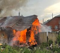 В Бугульме сгорела баня