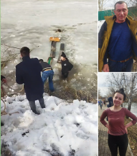 Неравнодушные бугульминцы помогли собаке, провалившейся под лед на городском водоеме
