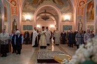 Епископ Мефодий совершил всенощное бдение в канун Богоявления в Казанско-Богородицком монастыре