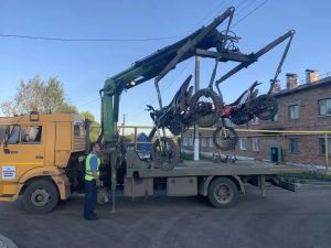 В Бугульминском районе задержаны двое несовершеннолетних на питбайках