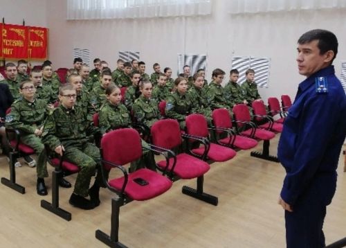 Бугульминские кадеты встретились с прокурором города