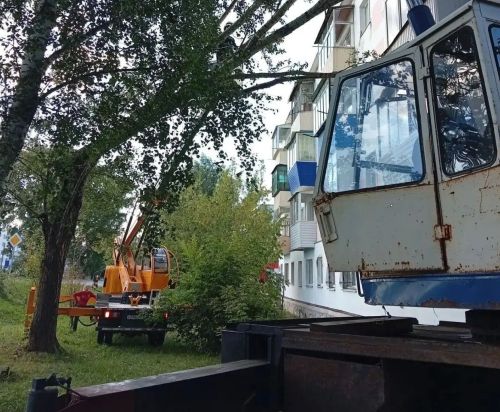 Бугульма ликвидирует последствия урагана