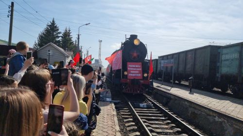 Бугульма первой в Татарстане встретила «Паровоз Победы»