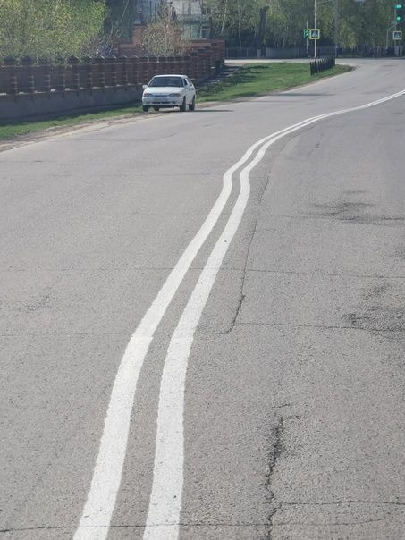 В Бугульме на восьми участках улиц решено убрать двойную сплошную разметку