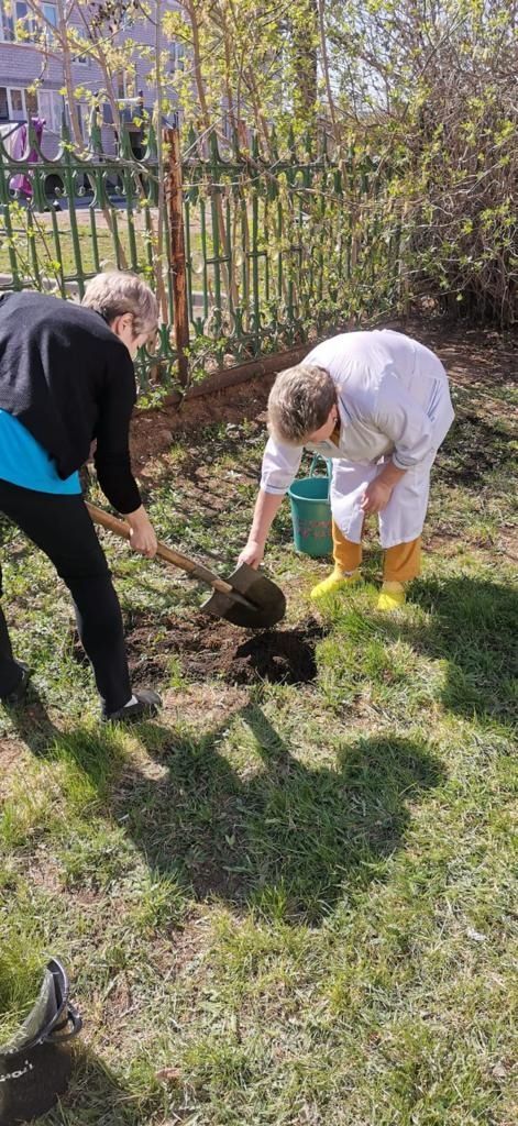 В Бугульминском районе провели общепоселковый субботник