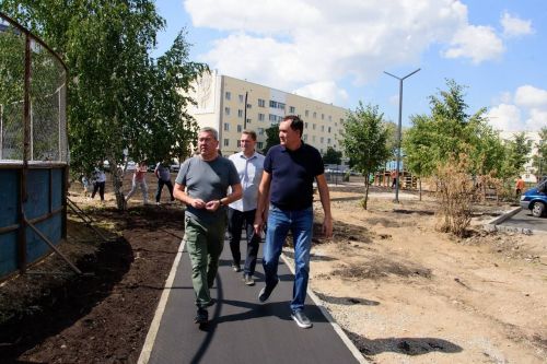 В 20 дворах Бугульмы завершены работы по благоустройству