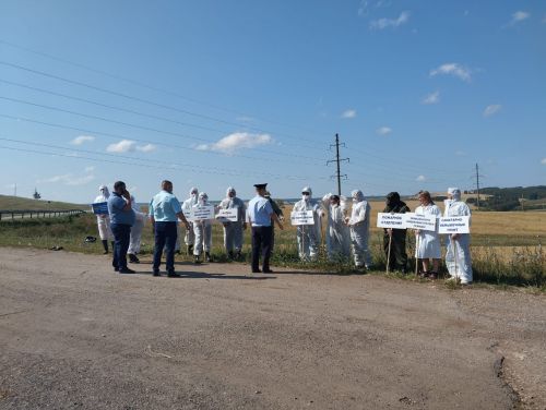 В Бугульме прошли командно-штабные учения по ликвидации очага африканской чумы свиней