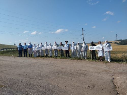 В Бугульме прошли командно-штабные учения по ликвидации очага африканской чумы свиней