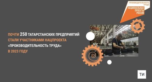 В национальном проекте «Производительность труда» в РТ в прошлом году участововало 248 предприятий