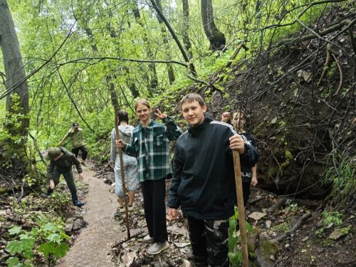 Жители села Спасское привели в порядок родник