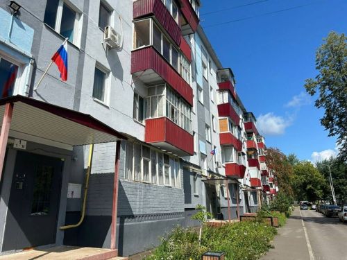 В Нижнекамске дома участников СВО украсили флагами России