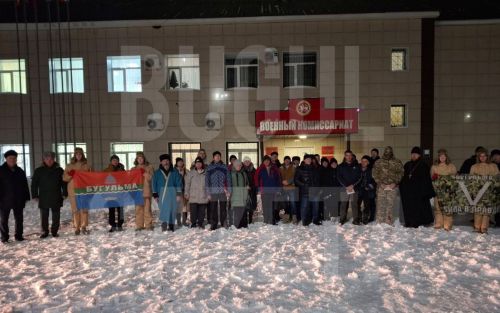 Очередная массовая отправка бойцов в зону СВО состоялась в Бугульме