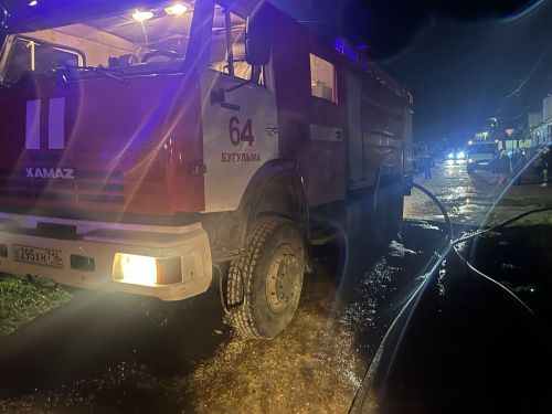 В Бугульме сгорел дом