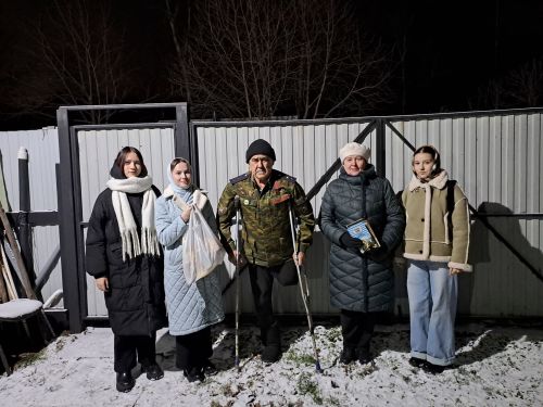Прогресская сельская библиотека посетила жителя села Рамиля Мухутдинова