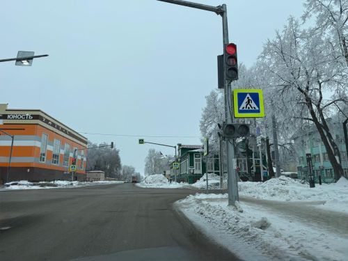 В Бугульме 15 февраля пасмурно и снег