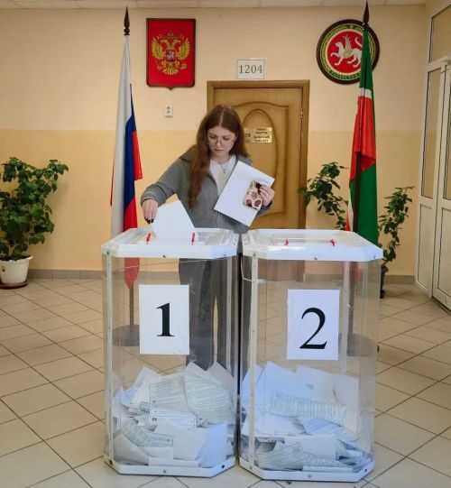 Молодежь Бугульмы активно голосует на выборах