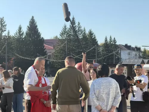 На центральной площади Бугульмы прошли съемки передачи Первого канала