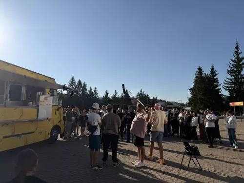 На центральной площади Бугульмы прошли съемки передачи Первого канала