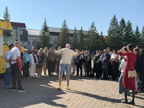 На центральной площади Бугульмы прошли съемки передачи Первого канала