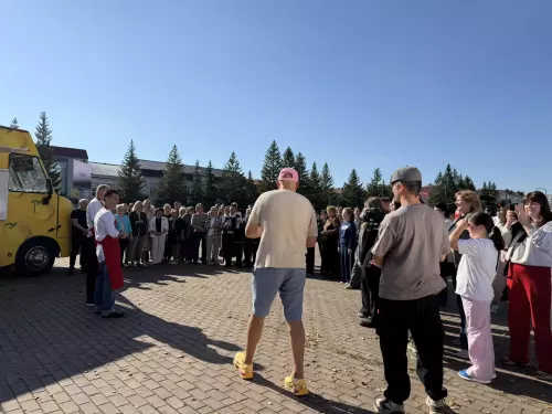 На центральной площади Бугульмы прошли съемки передачи Первого канала