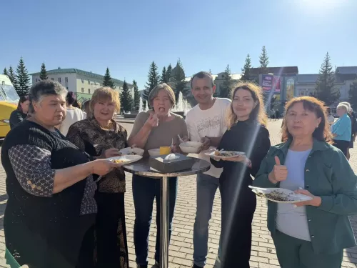 На центральной площади Бугульмы прошли съемки передачи Первого канала