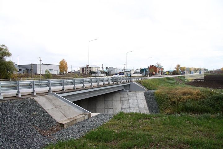 В Сабинском районе Татарстана реконструировали мост через Мешу за 47,7 млн рублей