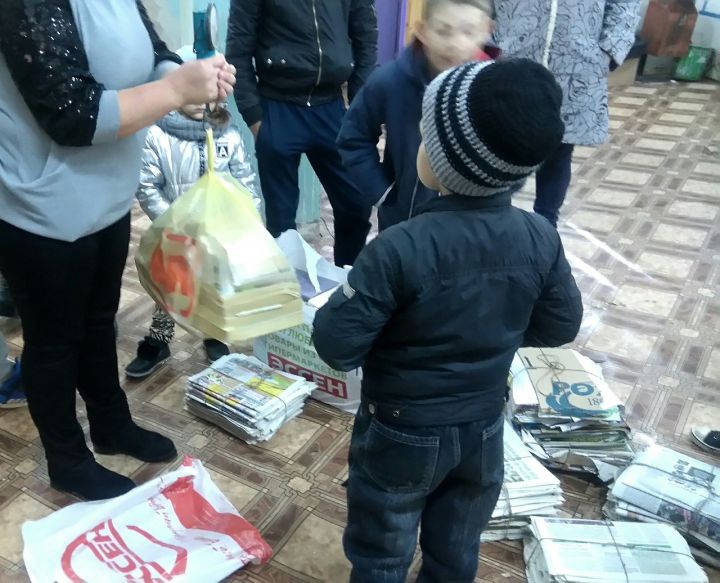 В Спасском поселении Бугульминского района собрали почти 200 килограммов макулатуры
