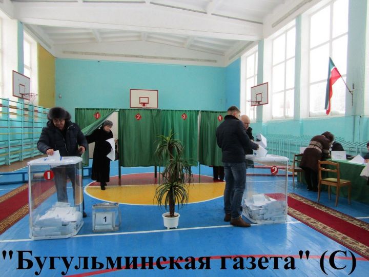 Активно идет голосование на участке в школе № 6