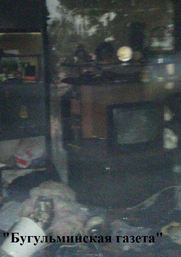 В Бугульме во время пожара в квартире пострадал ее хозяин