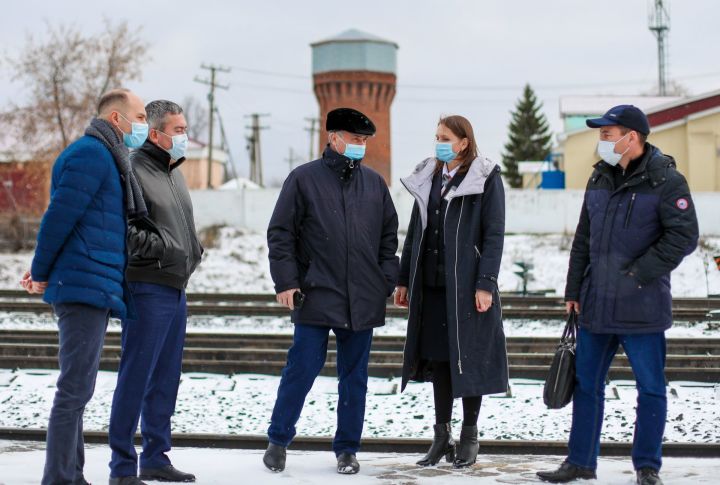 ТР транспорт һәм юл хуҗалыгы министры Фәрит Хәнифов Бөгелмә районында булып китте