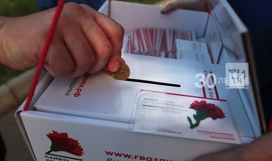 В Татарстане началась реализация значков «Красная гвоздика» в режиме онлайн