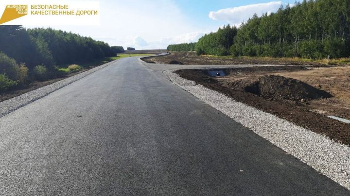 В РТ выполнение ремонта автодороги Лаишево-Чирпы составляет 90%