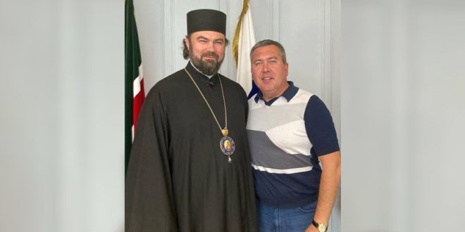 Состоялась рабочая встреча епископа Мефодия с главой Бугульмы Линаром Закировым