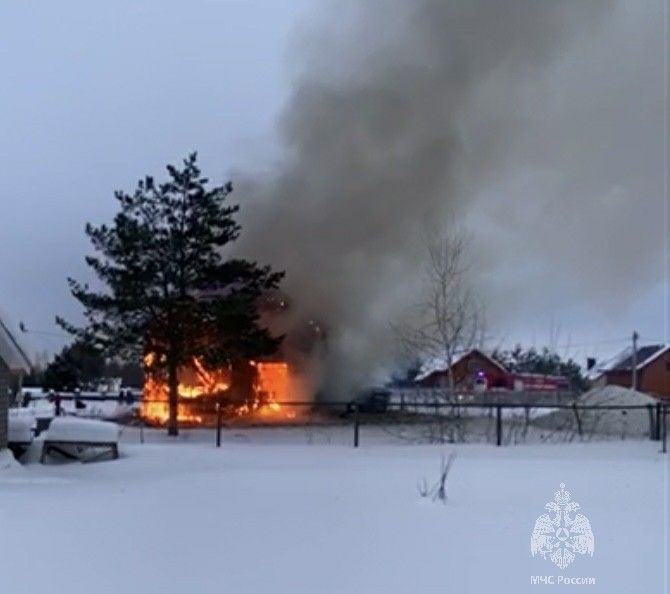 Три ребенка и их отец погибли на пожаре в Пестречинском районе Татарстана