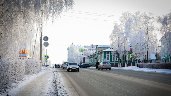 1 марта в Бугульме слабый снег и туман