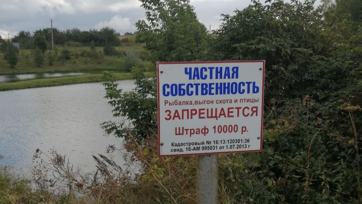 Жители села Ключевка Бугульминского района пожаловались на ограничение доступа к местному пруду