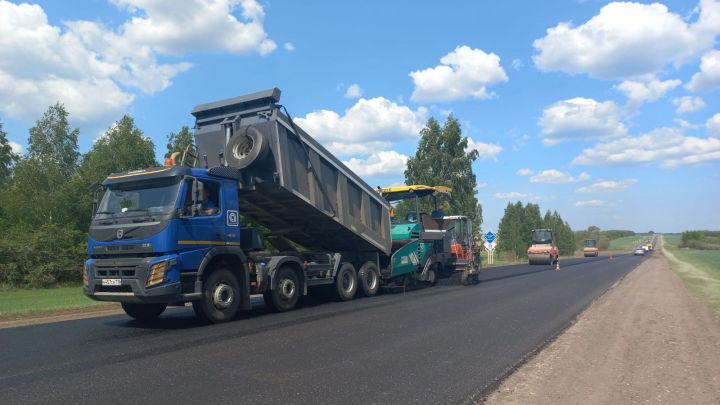 В Татарстане по нацпроекту выполняется ремонт автодороги Набережные Челны - Сарманово
