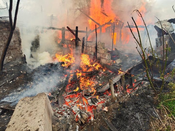 В Бугульме случился пожар